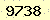 請輸入此驗證碼 : 9738