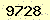 請輸入此驗證碼 : 9728