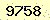 請輸入此驗證碼 : 9758