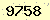 請輸入此驗證碼 : 9758