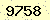 請輸入此驗證碼 : 9758