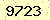 請輸入此驗證碼 : 9723