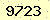 請輸入此驗證碼 : 9723