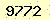 請輸入此驗證碼 : 9772