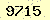 請輸入此驗證碼 : 9715