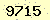 請輸入此驗證碼 : 9715
