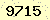 請輸入此驗證碼 : 9715