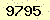 請輸入此驗證碼 : 9795