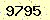 請輸入此驗證碼 : 9795