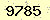 請輸入此驗證碼 : 9785