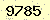 請輸入此驗證碼 : 9785