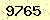 請輸入此驗證碼 : 9765