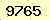 請輸入此驗證碼 : 9765