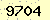 請輸入此驗證碼 : 9704