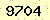 請輸入此驗證碼 : 9704