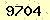 請輸入此驗證碼 : 9704