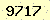 請輸入此驗證碼 : 9717