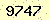 請輸入此驗證碼 : 9747
