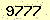 請輸入此驗證碼 : 9777