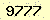 請輸入此驗證碼 : 9777