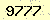 請輸入此驗證碼 : 9777