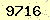 請輸入此驗證碼 : 9716