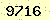 請輸入此驗證碼 : 9716