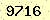 請輸入此驗證碼 : 9716