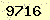 請輸入此驗證碼 : 9716