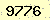 請輸入此驗證碼 : 9776