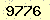 請輸入此驗證碼 : 9776