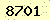 請輸入此驗證碼 : 8701