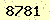 請輸入此驗證碼 : 8781