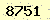 請輸入此驗證碼 : 8751