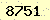 請輸入此驗證碼 : 8751