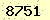 請輸入此驗證碼 : 8751