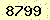 請輸入此驗證碼 : 8799