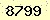 請輸入此驗證碼 : 8799