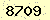 請輸入此驗證碼 : 8709