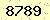 請輸入此驗證碼 : 8789