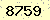 請輸入此驗證碼 : 8759