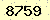 請輸入此驗證碼 : 8759