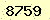 請輸入此驗證碼 : 8759