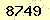 請輸入此驗證碼 : 8749