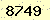 請輸入此驗證碼 : 8749