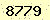 請輸入此驗證碼 : 8779
