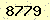 請輸入此驗證碼 : 8779