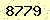 請輸入此驗證碼 : 8779