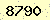 請輸入此驗證碼 : 8790