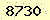請輸入此驗證碼 : 8730